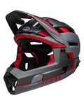 BELL casco - SUPER AIR R SPHERICAL - gris/rojo
