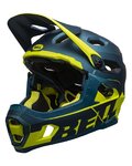 BELL casco - SUPER DH SPHERICAL - azul/amarillo