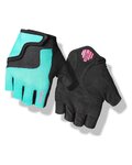GIRO guantes de dedos cortos - BRAVO JR - turquesa/negro