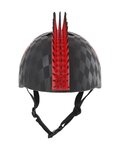 BELL casco - RASKULLZ SKULL HAWK - negro/rojo