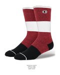 CRANKBROTHERS calcetines clásicos - ICON MTB 9'' - rojo/negro/blanco