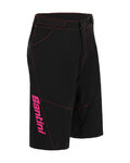 SANTINI pantalones cortos sin tirantes - SELVA - rojo/negro