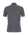 SANTINI camisa - GRAVEL SUMMER WOOL - gris