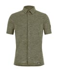 SANTINI camisa - GRAVEL SUMMER WOOL - verde