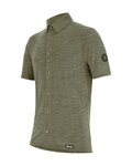 SANTINI camisa - GRAVEL SUMMER WOOL - verde