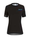 SANTINI jersey de manga corta - SASSO LADY - negro