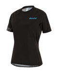 SANTINI jersey de manga corta - SASSO LADY - negro