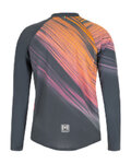 SANTINI maillot de invierno de manga larga - SASSO - naranja/gris