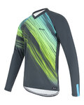 SANTINI maillot de invierno de manga larga - SASSO - verde/gris