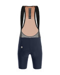 SANTINI pantalones cortos de tirantes - SLEEK RAGGIO - azul