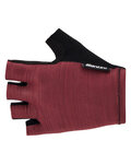SANTINI guantes de dedos cortos - CUBO  - granate