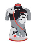 SANTINI jersey de manga corta - GIADA MAUI LADY - negro/gris/blanco