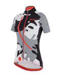 SANTINI jersey de manga corta - GIADA MAUI LADY - negro/gris/blanco