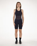 SANTINI pantalones cortos de tirantes - UNICO LADY - negro