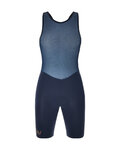 SANTINI pantalones cortos de tirantes - UNICO - azul