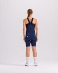 SANTINI pantalones cortos de tirantes - UNICO - azul