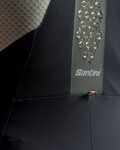 SANTINI pantalones cortos de tirantes - UNICO - granate