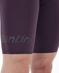 SANTINI pantalones cortos de tirantes - UNICO  - negro
