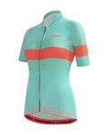 SANTINI jersey de manga corta - ECOSLEEK BENGAL LADY - naranja/azul claro