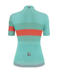 SANTINI jersey de manga corta - ECOSLEEK BENGAL LADY - naranja/azul claro