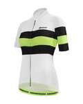 SANTINI jersey de manga corta - ECOSLEEK BENGAL LADY - blanco/verde claro/negro