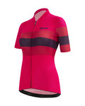 SANTINI jersey de manga corta - ECOSLEEK BENGAL LADY - rojo/negro