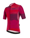 SANTINI jersey de manga corta - DELTA OPTIC - rojo/negro