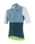 SANTINI jersey de manga corta - REDUX ISTINTO - blanco/azul/verde