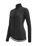 SANTINI maillot de invierno de manga larga - COLORE PURO LADY - gris/negro