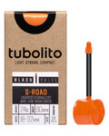 TUBOLITO Alma - S-TUBO ROAD 700x18/28C BLACK - SV80 - naranja