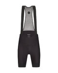 SANTINI pantalones cortos de tirantes - GRAVEL - negro