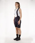 SANTINI pantalones cortos de tirantes - GRAVEL - negro