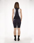 SANTINI pantalones cortos de tirantes - GRAVEL - negro