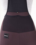 SANTINI pantalones cortos de tirantes - GRAVEL - negro