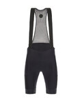 SANTINI pantalones cortos de tirantes - GRAVEL - negro