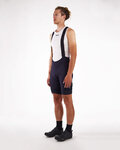 SANTINI pantalones cortos de tirantes - GRAVEL - negro