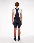 SANTINI pantalones cortos de tirantes - GRAVEL - negro