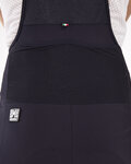 SANTINI pantalones cortos de tirantes - GRAVEL - negro