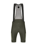 SANTINI pantalones cortos de tirantes - GRAVEL - verde