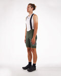 SANTINI pantalones cortos de tirantes - GRAVEL - verde