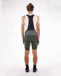 SANTINI pantalones cortos de tirantes - GRAVEL - verde