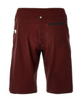 SANTINI pantalones cortos sin tirantes - FULCRO - granate