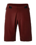 SANTINI pantalones cortos sin tirantes - FULCRO - granate