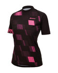 SANTINI jersey de manga corta - FIBRA MTB - rosa/negro
