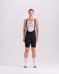 SANTINI pantalones cortos de tirantes - PLUSH - negro