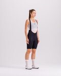 SANTINI pantalones cortos de tirantes - PLUSH - negro