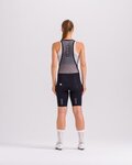 SANTINI pantalones cortos de tirantes - PLUSH - negro