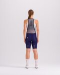 SANTINI pantalones cortos de tirantes - PLUSH - azul