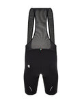 SANTINI pantalones cortos de tirantes - OMNIA - negro