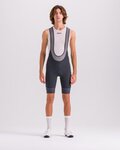 SANTINI pantalones cortos de tirantes - KARMA DELTA - gris